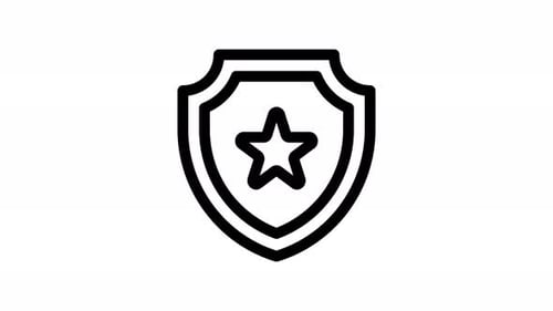 shield line icon animation