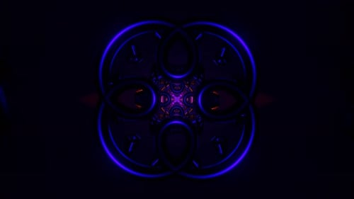 Los hipnóticos destellos estroboscópicos crean un vibrante telón de fondo de neón VJ Loop