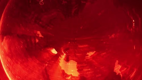 Red Digital Stylised World Map Country Zoom Iceland