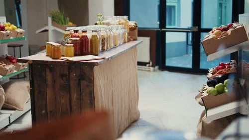 Eco Friendly Supermarket with Nonpolluting Organic Produce