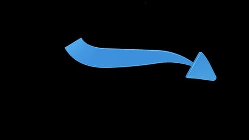 3D S Curve Arrow Animation For Digital Media And Design