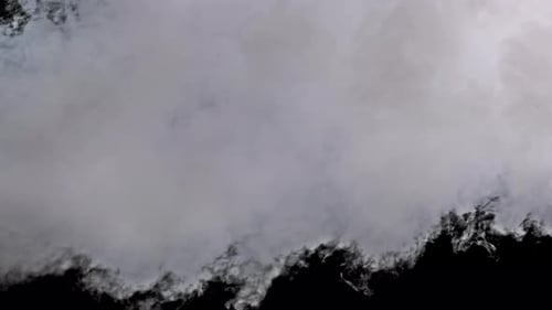Jet Stream of Smoke or Vapor with Alpha Channel in Slow Motion