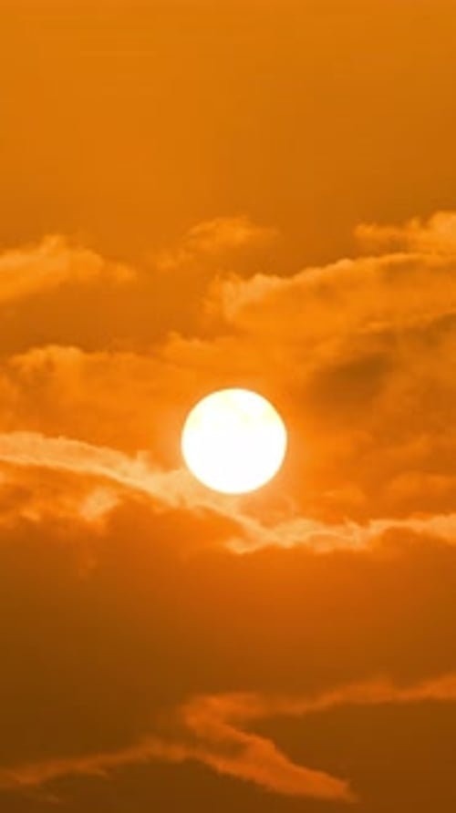 Sunrise Time Lapse Through Clouds
