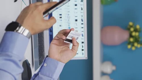 Scanning QR Code on Business Card With Phone