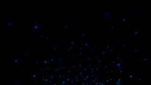Blue Bubble Animation. Rising Bubble. Loop Animation