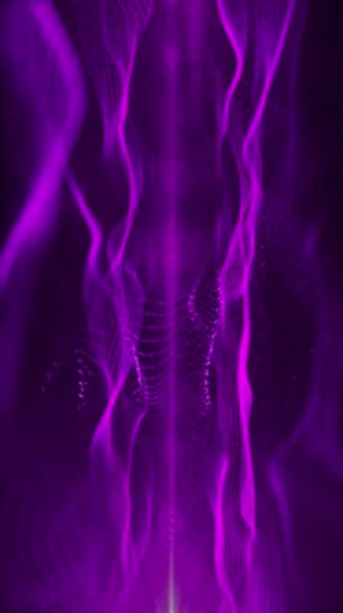 Purple background with pattern of lines and curves. Vertical looped animation