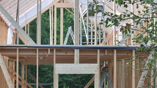 Construction of a House in the Woods