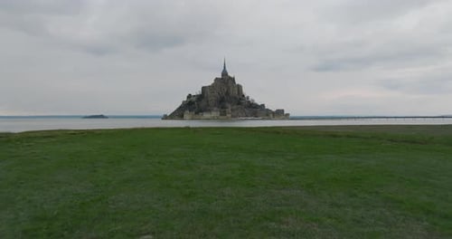 Fly Over Mont SaintMichel One of Europe's Most Unforgettable Sights Located in the Bay Where