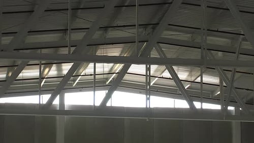 Metal Structure in a Industrial Warehouse