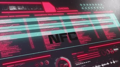 Digital Data Background Nfc