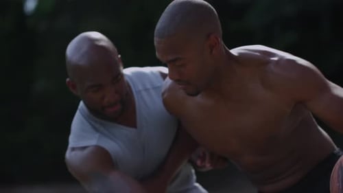 One On One Street Basketball; Dribbling And Defense