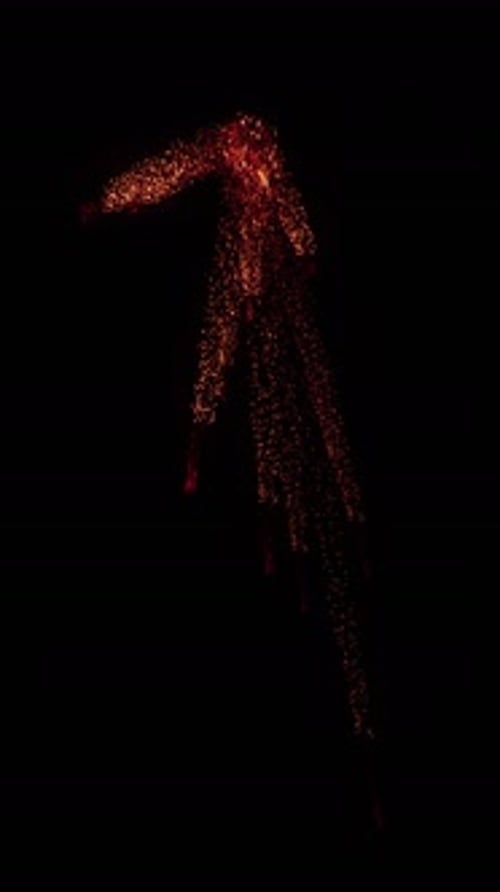 Abstract Fiery Particles Dispersion Element