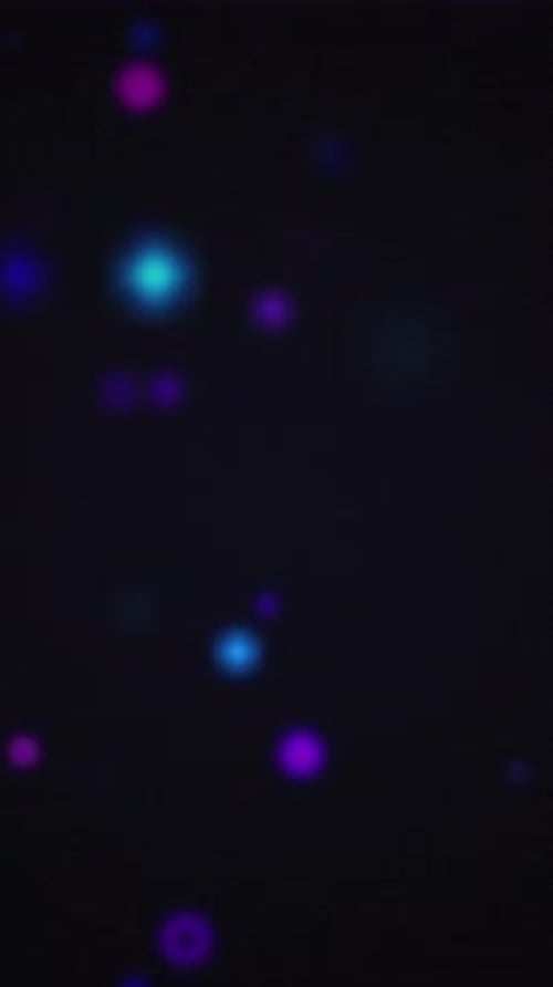Abstract Colorful Glowing Bokeh Particles Background Animation
