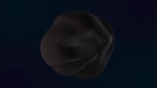 Sphère organique noire