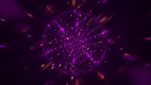 Vibrant Abstract Light Particle Disco Sphere Background