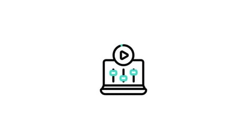 Video Editing Software Concept Icon Animation