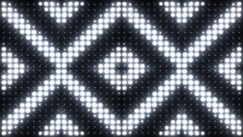 Luzes brilhantes dinâmicas pulsam criando padrões abstratos energéticos