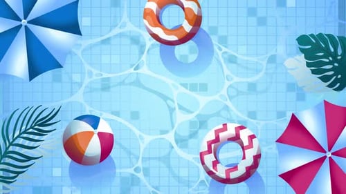 Summer Water Pool Background