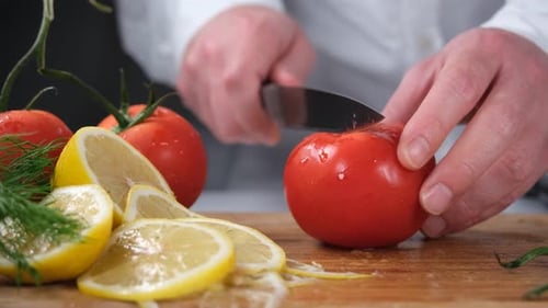 Chef Chops Tomatoes
