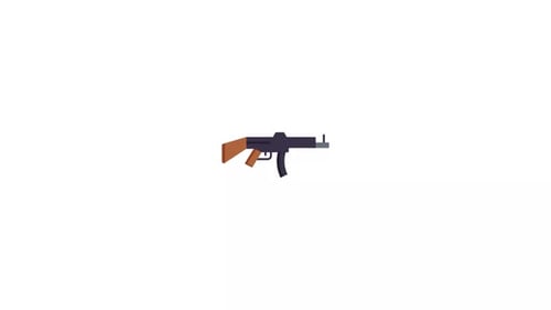 Minimalist Spinning Assault Rifle Animation