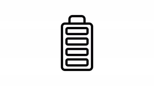 Charging and Discharging Battery Icon Animation