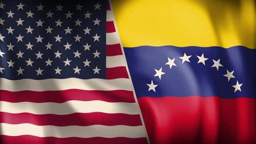 Usa And Venezuela Background Loop