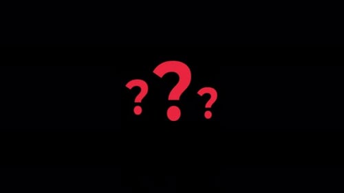 Question Mark Icon Animation Video - Transparent