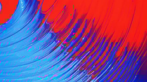 Movable Bluered Background with an Ornamental Pattern