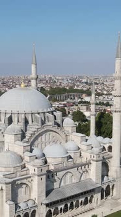 Luftdrohne der Istanbuler Süleymaniye-Moschee