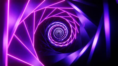 Purple Spiral Dragon Tunnel Background VJ Loop Animation in 1080HD