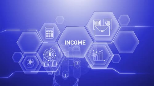 Einkommen Handberührung, Digitale Transformation, Wissenschaft und künstliche Intelligenz, Innovation