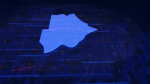 Hud Botswana Digitale Karte