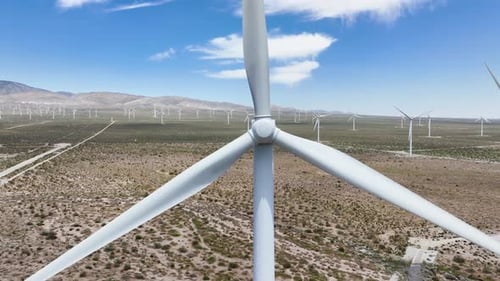 Aerial Wind Farm California