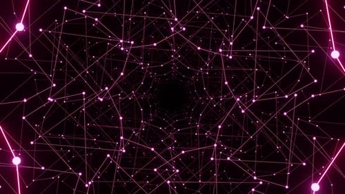 Seamless VJ Loop 3d Animation Geometric Pink Patterns for Live Concert Music Video Abstract Trippy