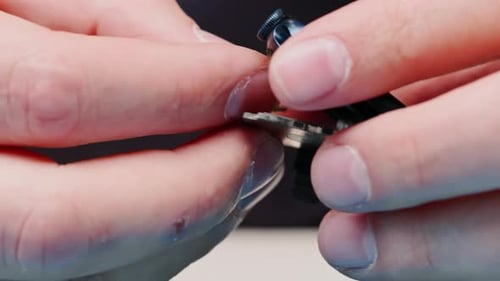smart watch being repaired by an engineer Workshop for the repair of phones and equipment