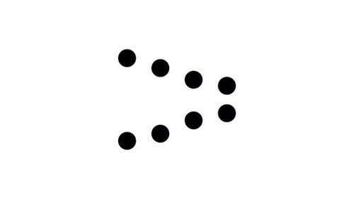 gráfico animado de carga de dos olas o bocadillos