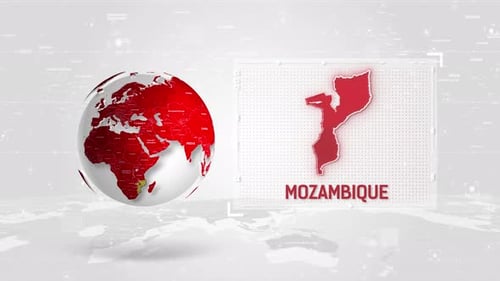 Animated Global Map Highlight with Country Data Display