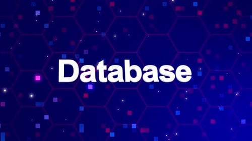 Database text animation with background