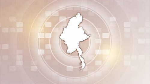 Animierte Karte von Myanmar