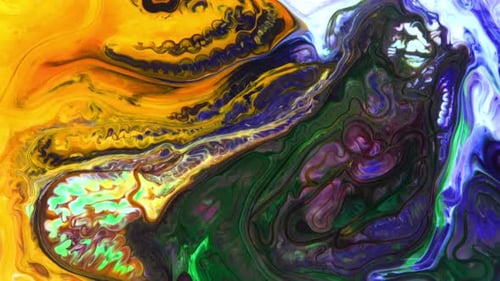 Abstract Colors Fluid Paint Motion Background