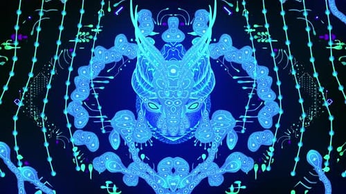 Alien Glowing Maske 01