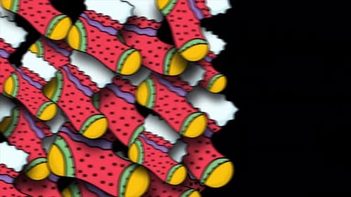 Cartoon-Weihnachtsübergangsaufkleber auf Alpha Channel