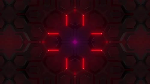 Motif hexagonal de couleur néon