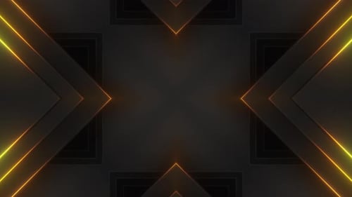 Neon Glowing Geometric Lines Background Animation