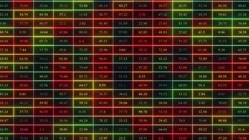 stock Market Data Analysis Background, Stock Market diagram Chart Animation on square box