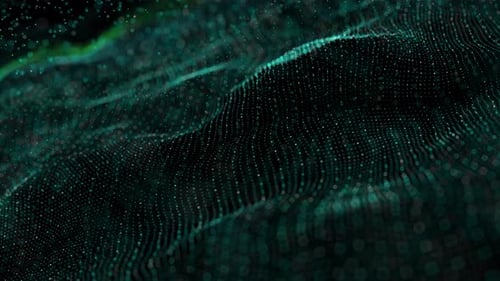 Mouvement du flux de données numériques. Transfert du concept de base des mégadonnées de la technologie abstraite.