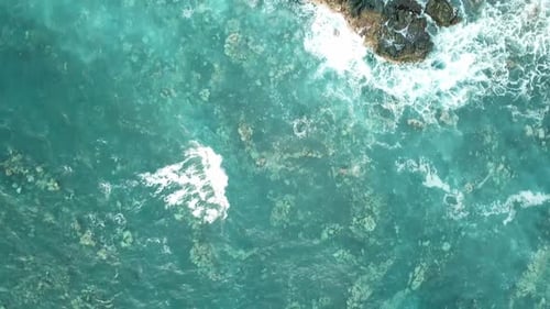 Blue ocean shoots from drone 67 Full Hd