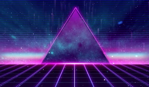 triangle retro background