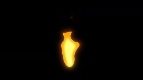 2D-Feuer, brennendes Cartoon-Feuer