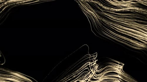 Abstract Glowing Wavy Lines Flowing Motion Background